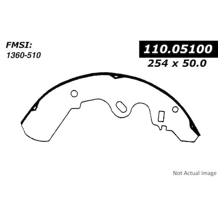Centric Parts PREMIUM BRAKE SHOES 111.051